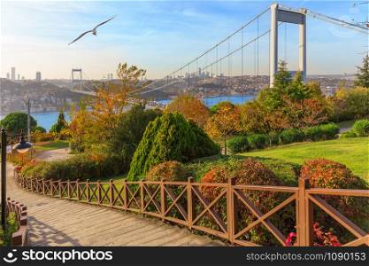 Fatih Sultan Bridge over the Bosphorus, Istanbul,Turkey.. Fatih Sultan Bridge over the Bosphorus, Istanbul,Turkey