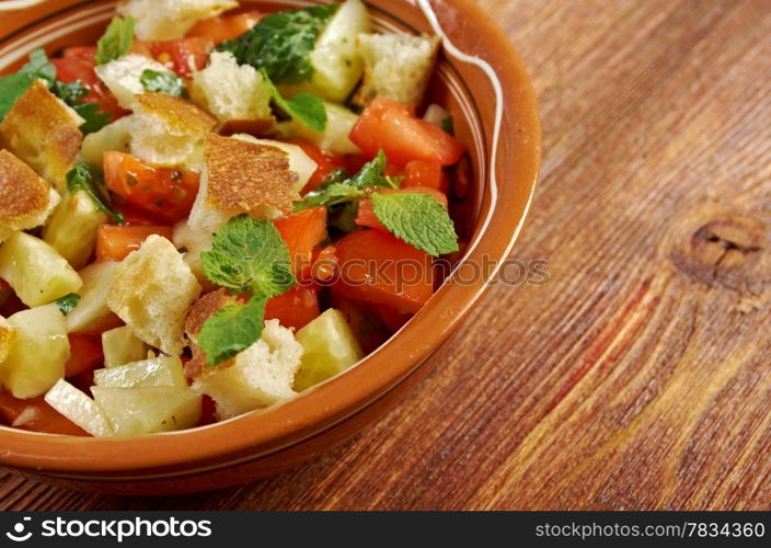 Fattoush - Lebanese Salad.tasty Arabiccuisine