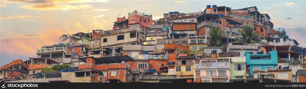  favelas of Rosinha in Rio de Janeiro. Brazil