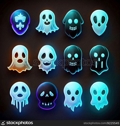 fear ghost scary character ai generated. holiday mystery, spirit symbol, boo costume fear ghost scary character illustration. fear ghost scary character ai generated