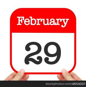 February 29 written on a calendar