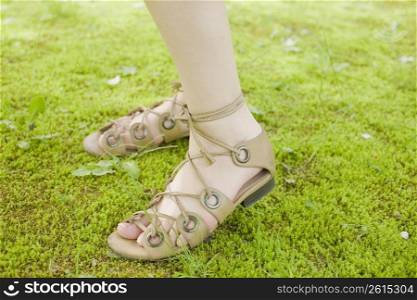 feet on grass