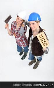 Female bricklayers