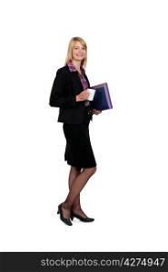 Female businessperson with documents