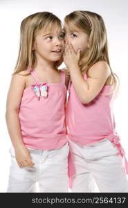 Female children Caucasian twins.