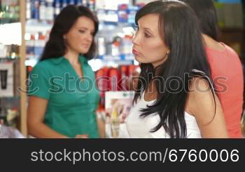 Female Customers Shopping for Beauty Care Products