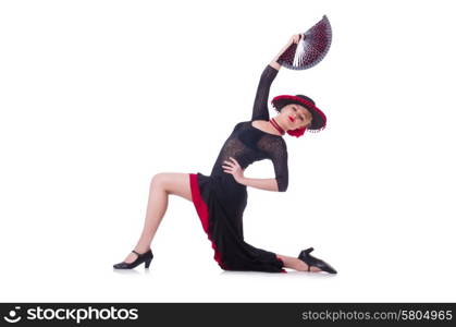 Female dancer dancing traditional dances