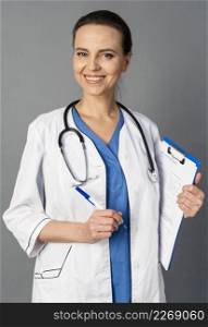 female doctor hospital portrait