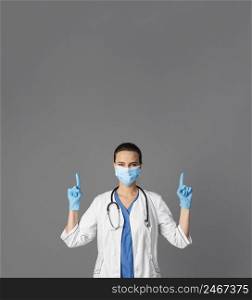 female doctor hospital wearing mask 2