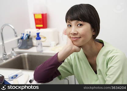 Female doctor in hospital,portrait