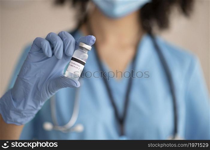 female doctor preparing vaccine patient. High resolution photo. female doctor preparing vaccine patient. High quality photo
