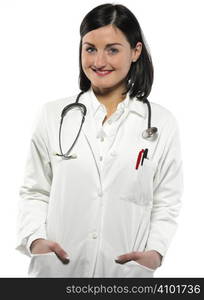 Female doctor with stethoscope