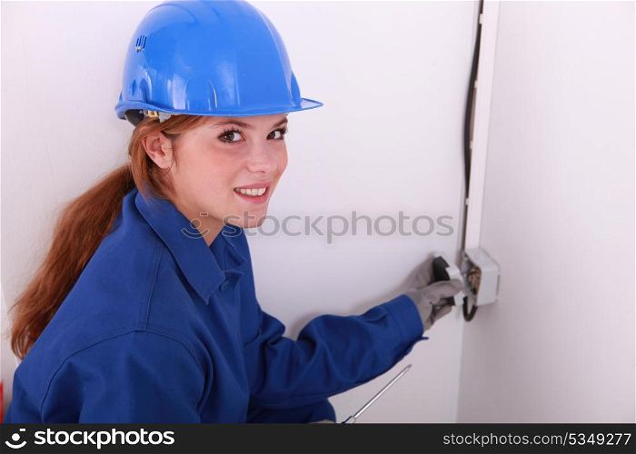 Female electrician