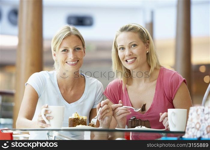 Female Friends Having Lunch Together At The Mall