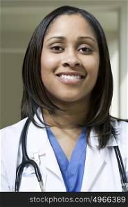 Female hospital doctor