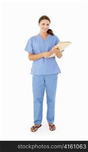 Female hospital worker