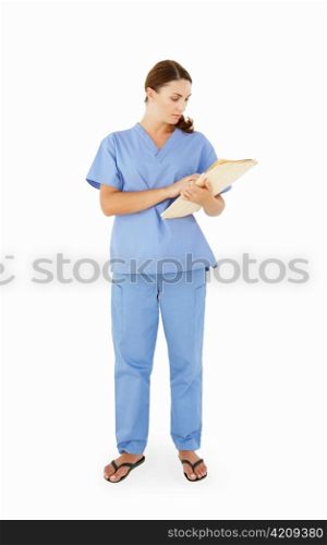 Female hospital worker