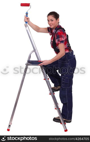 female house painter