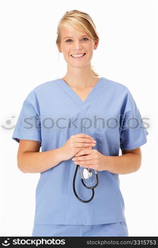 Female medical professional in studio
