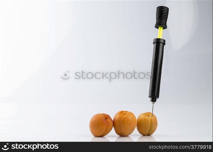 Female menopause and sexual disease metaphor: apricots and bicycle pump meaning cosmetic and health treatment for female ageing