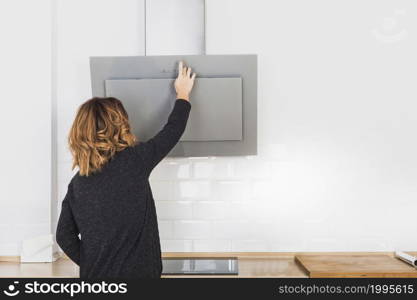 female opening kitchen hoods