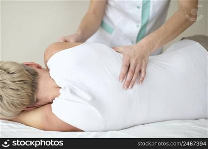 female patient undergoing physical therapy 3