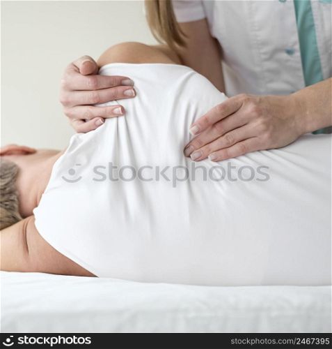 female patient undergoing physical therapy 4