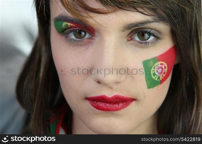Female Portugal fan