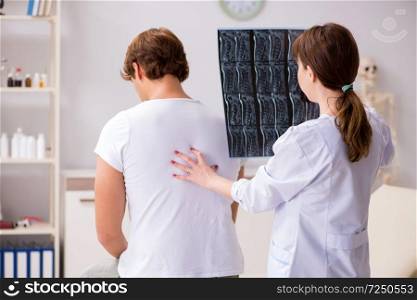 Female radiologist detecting cause of the illness  . The female radiologist detecting cause of the illness  