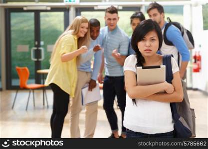Female Student Being Bullied By Classmates
