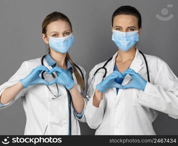 females doctor hospital wearing mask