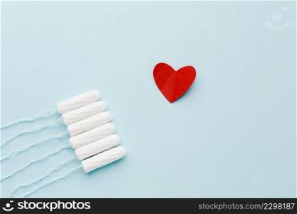 feminine sanitary products with heart