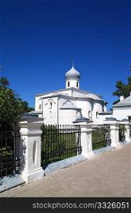 fence near christian orthodox church
