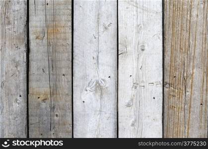 Fence with wooden planks in Leidschendam, Netherlands.
