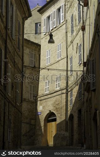 Fermo, Marche, Italy: old buildings in the historic city