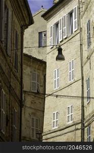 Fermo, Marche, Italy: old buildings in the historic city