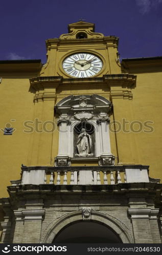 Fermo, Marche, Italy: old buildings in the historic city