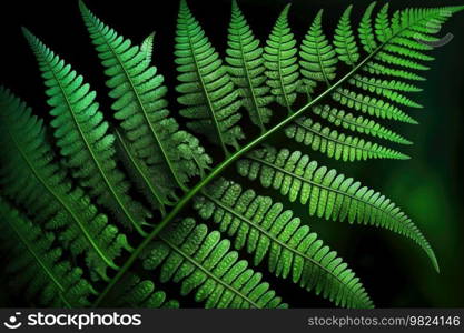 Fern leaf background. Illustration Generative AI