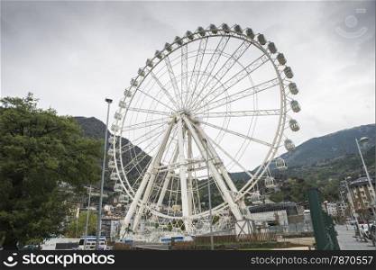 Ferris wheel at the fair in Andorra La Vella