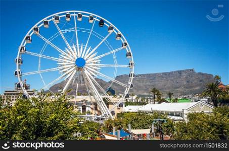Ferris wheel at the waterfront in Cape Town