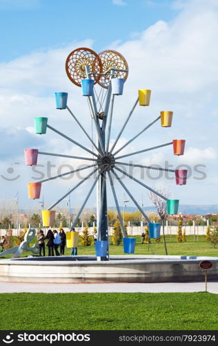 Ferris wheel in the Eskisehir Luna park