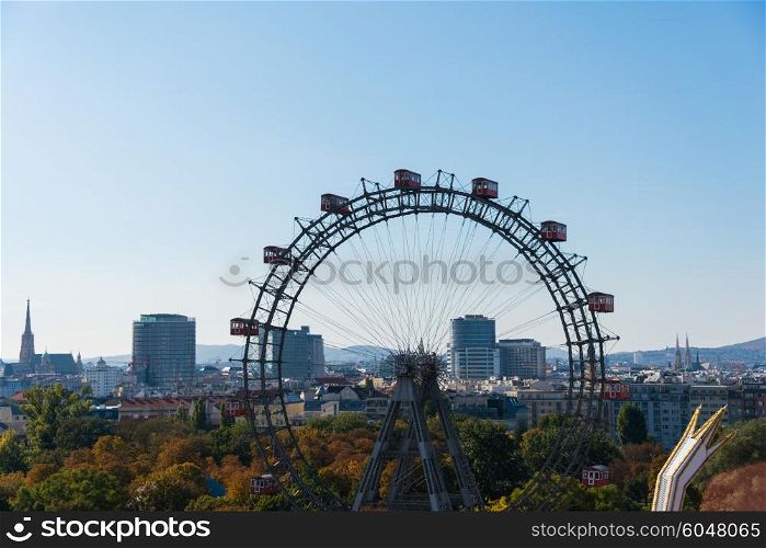 Ferris wheel in Vienna, Austria