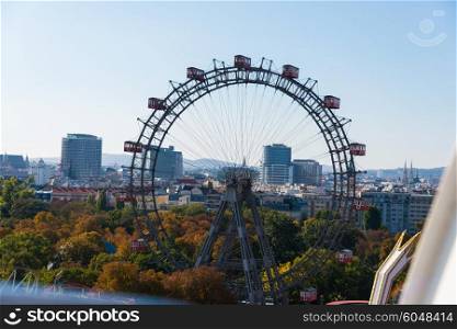 Ferris wheel in Vienna, Austria