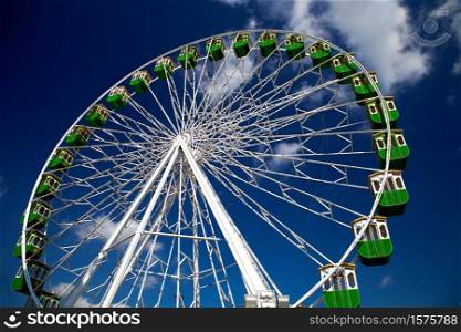 Ferris wheel on the fair of Jerez de la Frontera. Ferris wheel