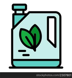 Fertilizing solution icon. Outline fertilizing solution vector icon color flat isolated. Fertilizing solution icon color outline vector