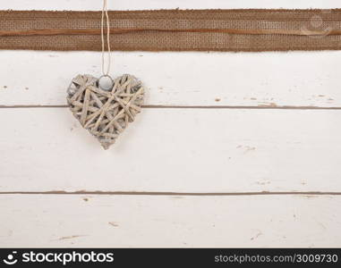 Festive background with decoration heart