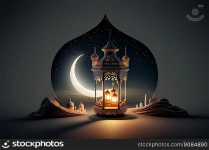 Festive photo ramadan kareem background. Illustration Generative AI. Festive photo ramadan kareem background. Illustration AI Generative