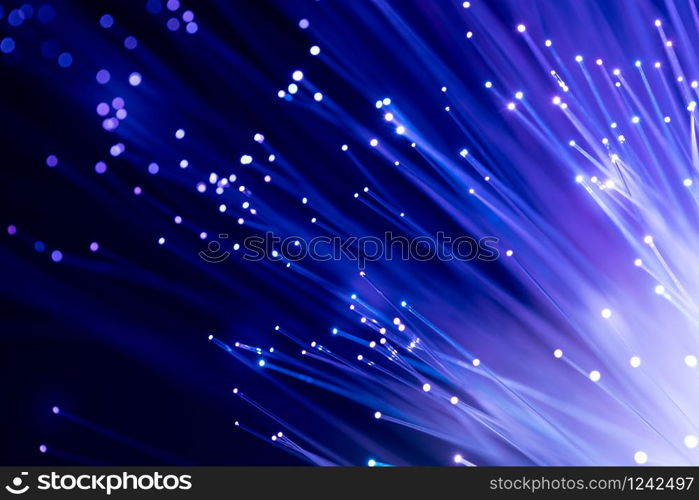 Fiber optics, abstract & blur background