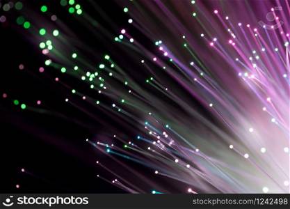 Fiber optics, abstract & blur background