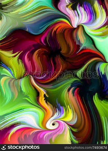 Fibers of Light. Wallpaper Paint series. Abstract background made of colorful background lines on the theme of art, design, creativity and imagination